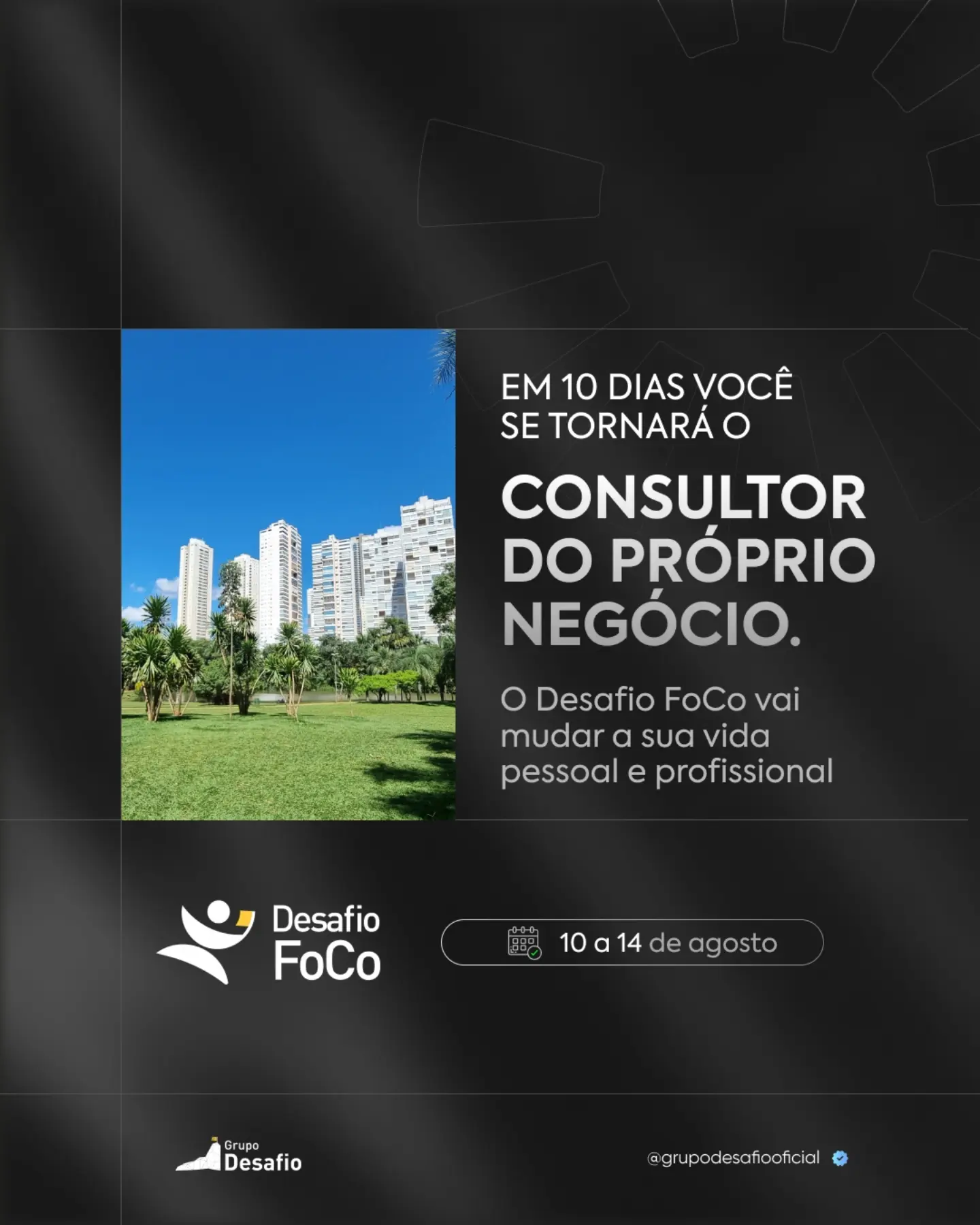 Referência visual: Evento · contagem regressiva