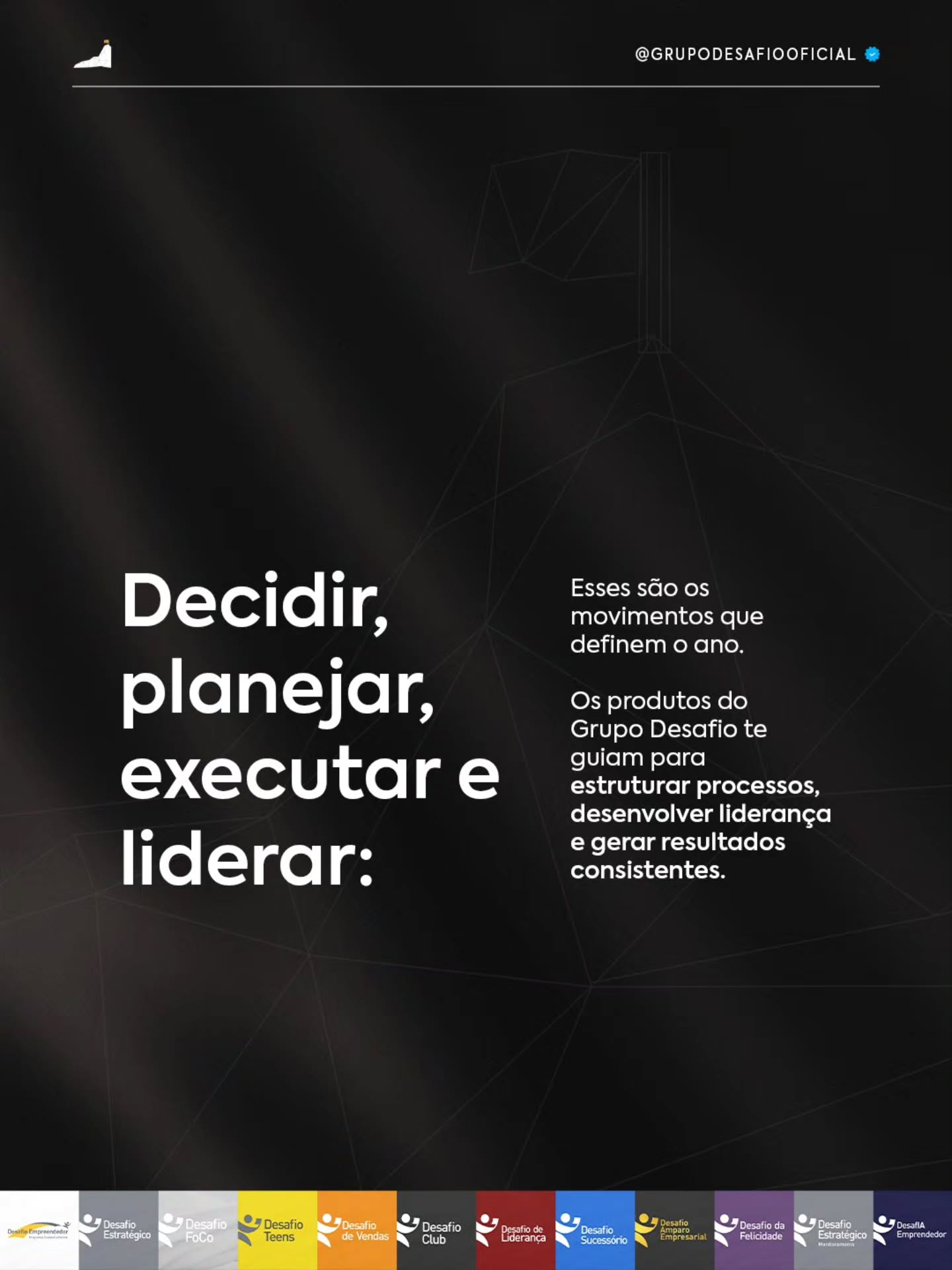 Referência visual: Grupo Desafio · manifesto